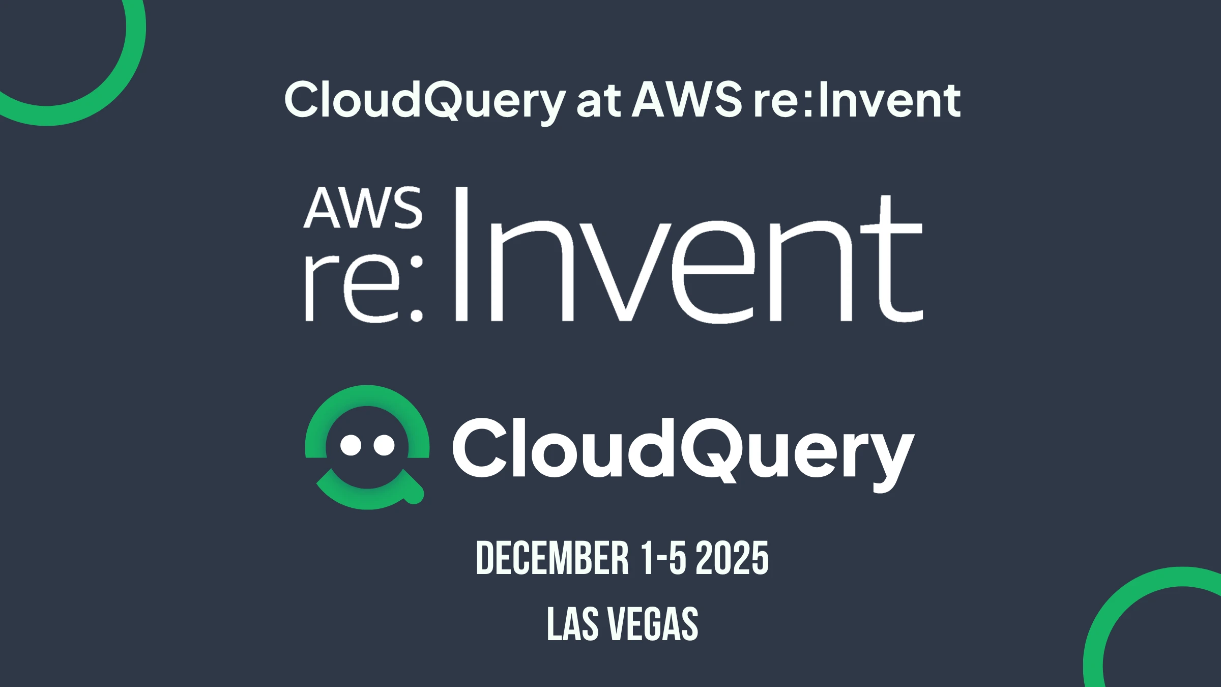 Meet CloudQuery at AWS re:Invent 2025