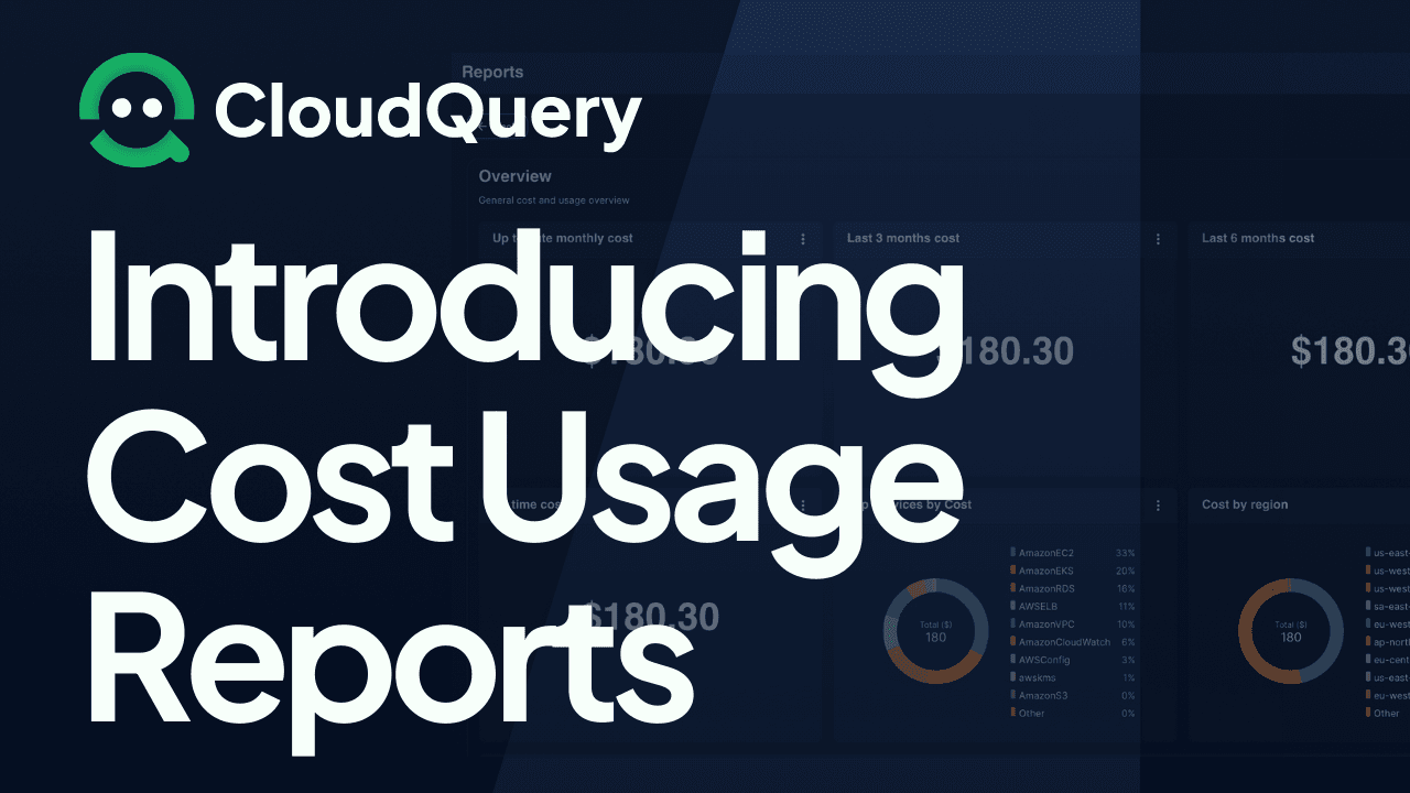 Introducing AWS Cost and Usage Reports Integrations and Report header image