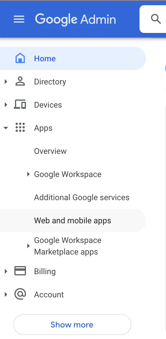 Web and mobile apps