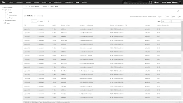 A screenshot of i-doit Service Desk