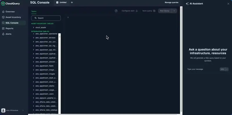 CloudQuery Platform AI assistant demo